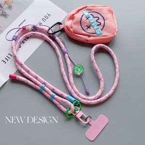 Casual Mini Coin Wallet Pendant Macaron Colorful Bag Portable Key Chain Backpack Hanging Bag Sports Diagonal Jump Long Rope