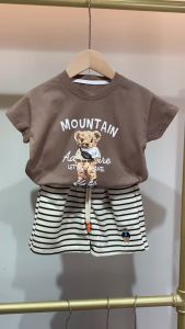 T-shirt Musim Panas Anak Laki-Laki & Setelan Pakaian Bayi Perempuan