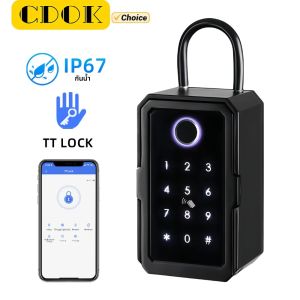 กล่องกุญแจอัจฉริยะ CDOK K3 TTlock/Tuya กันน้ํา IP67 วัสดุโลหะผสมอลูมิเนียมเสริมแรง