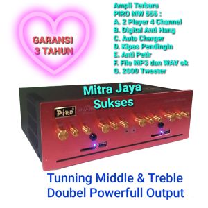 Paket MW 555 + Suara SP + SI Piro Ampli Piro MW 555 Anti Petir dan Digital Anti Hang Amplifier