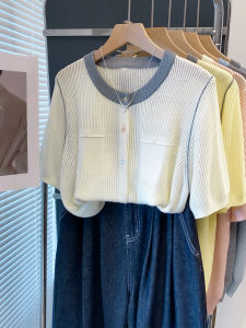 JIANDIYA | Summer New Lazy Style Loose Short Sleeve Knit Top