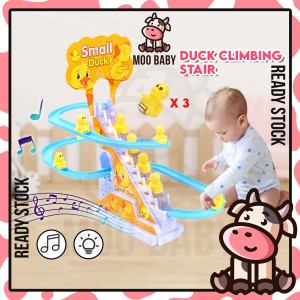 ⭐Moo Baby Toy Duck Climbing Stairs Toy Duck Track Toy Duck Stair Duck Slide Toys Duck Toys for Baby Duck Toys Moving 鸭子玩具