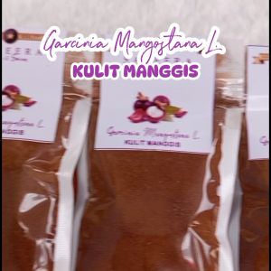 KULIT MANGGIS BUBUK / SERBUK KULIT MANGGIS / MANGOSTEEN POWDER 100% REMPAH KUALITAS PREMIUM uk. SACHET