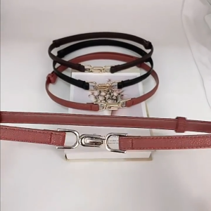 Ikat Pinggang Wanita Belt Slim Warna Polos Tali Pinggang Adjustable 7050 Model Tapal Kuda Gesper Stylish Korea Look Cocok untuk Gaya Casual dan Formal DBI