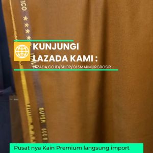Kain Seragam Meteran pemda khaki premium wool bahan baju seragam setelan dinas pemda PNS PDH ASN katun kain dasar ( 50 CM )