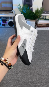 TrendSole Korean Half Shoes For Men 2024 Canvas Loafers Shoes For Men Half Slippers Sneakers Casual Shoes For Men