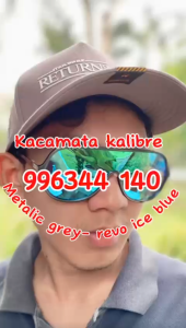 Kacamata 42 Kalibre 996344140 Metalic Grey-Revo Ice Blue Fashion/Outdoor Eyewear Sunglasses Polarized Kalibre 996344