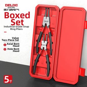 DELIXI Electric | Internal External Use Spring Retaining Ring Pliers Small Size