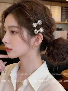 Premium Side Clip with Bow Forehead Hair Clamp