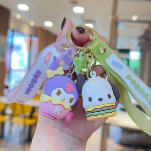 Bandai | Cartoon Snack Series Cute Keychain Couple Car Bag Hanging Decoration Exquisite Gift for Girlfriends Birthday Gift