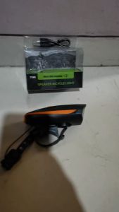 Lampu Sepeda Depan Led dan Bel Klakson Usb Rechargeable