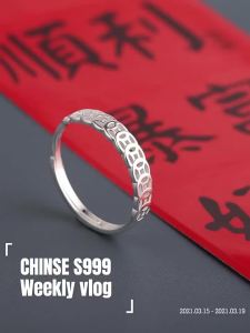 CHINSE | Lucky Wealth Fortune Ring 999 Silver