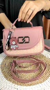PROMOSI NEW Tas Selempang kotak wanita Ndila - Tas jinjing Tas slempang hp dan make up tas Skin Care wanita ombinasi Motif Tikar Slingbag Kekinian Tas Viral Tas ootd