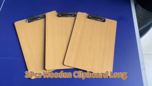A4/Long Board Clip Board Clips Wooden Clipboard Letter Size Protection Material Folder Hard Board Writing Board Base Plate Painting Art Clip Writing Menu Board Clip