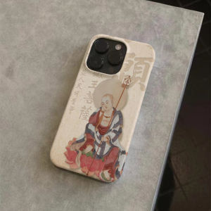 Dizang Bodhisattva Feilin for iPhone 15 16pro Zen Fancy National Trendy Style Phone Case 14plus Drop-Resistant 13 Promax12 No Shell Twinning Two-in-One Soft Case 15pro