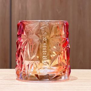 Starbuck Official Store Starbuck Cup 2022 Mid-Autumn Festival Golden Autumn Gradual Three-dimensional Section Shape Glass Office Table Drinking Cup Starbuck Tumbler Starbuck Mug