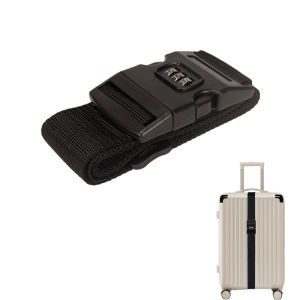 สายรัดกระเป๋าเดินทางแบบปรับได้สําหรับกระเป๋าเดินทาง TSA-ได้รับการอนุมัติพร้อมล็อคเก็บ Bundling เข็มขัดบรรจุกระเป๋าเดินทางความปลอดภัยกระเป๋าเดินทางอุปกรณ์เสริม