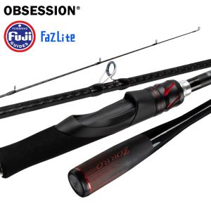 【NYA】 1.98m /2.03m/ 2.08m /2.13m Hardness M /ML Casting Bait Rod Spinning Rod Long Range Universal Road Subrod M Tune Fuji F Ring Black Pole ML Quick Tune Straight Handle Carbon Road Subrod Fishing rod Outdoor Rod