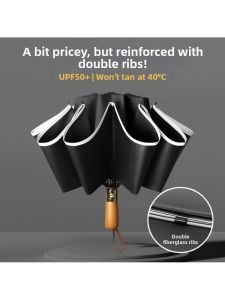 Sun Blocking Large Size Folding Inverted Umbrella