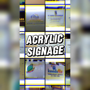[Custom Made] Acrylic Signage /Signage/indoor acrylic signboard