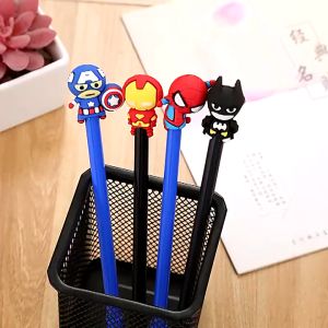 METECH 1PCS Random Creative Character Gel Pen 0.5MM Black Ink Neutral Pen School Stationery