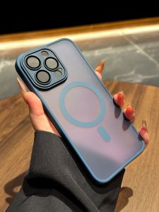 MENGKE.CASE | Matt Magnetic Full Lens Protection Shockproof High-end Stylish Couples Phone Case