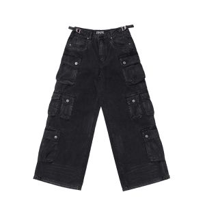 SMFK | Hand-dyed Tapered Multi-pocket Retro Washed Work Pants