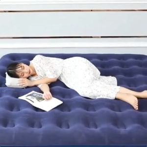 [PROMO] Kasur Angin Portable 186x137/Kasur Angin Kasur Tidur Ganda Pompa Udara/Kasur Angin Bulu Halus Klasik