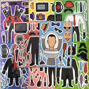 Bộ Đồ Chơi Dán Tường Tự Làm Hoạt Hình Titan Quan Sát Người Dùng Bảng Điều Khiển Trò Chơi Giáo Dục Cho Trẻ Em Đồ Trang Trí Nhà Cửa