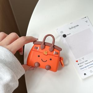  Airpods pro 2 Protective Case Active Noise Reduction Silicone Orange Bag Handbag Earphone Shell Airpods3 Airpods4