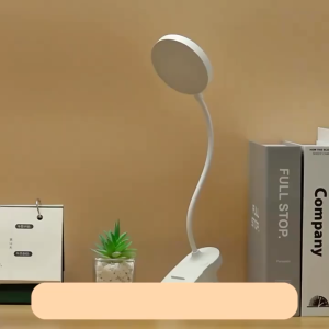 Led Desk Lamp With Rechargeable Clip Design Adjustable Brightness And Eye-Friendly Lighting For Bedroom Kids
