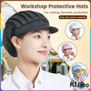 KLIMO Work Hair Net Hat Dust-Proof Breathable Caps Kitchen Workshop Protective Hats