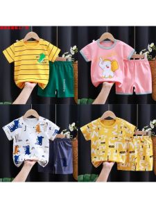 Bộ Đồ Trẻ Em Tay Ngắn Bằng Cotton Nguyên Chất Bộ Đồ Mùa Hè Cho Bé Gái Và Bé Trai Bộ Đồ Trẻ Em Thoải Mái Thoáng Khí