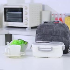 3pcs Portable Lunch Set Including Insulated Bag Bento Box & Breakfast Cup Travel Tableware Containers Meal Snack Food Containers
