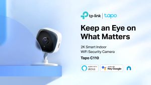 【READY STOCK】TP-Link Tapo C110 2K 3.0 Megapixel Home Security Camera for Baby Monitor Dog Camera Motion DetectionCCTV Surveillance CameraIP CAM2-Way Audio Siren Night Vision Cloud & SD Card Storage Works Alexa & Google Home