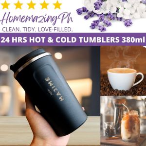 Tumbler 510ml Hot & Cold – Stainless Coffee Mug Insulated Water Cup thermos flask water bottle Homemazing PH