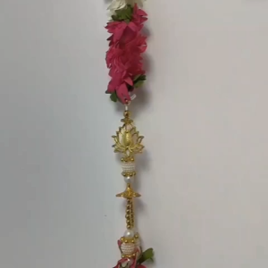 Artificial Floral Toran / Bandanwar 37 Inches | Decorative Door Hanging for Deepavali Pooja Wedding & Festive Décor | 1 Pc