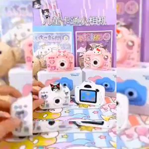 New Sanrio Kuromi Childrens Digital Camera HD Camera Cinnamoroll  Melody Fun Toy Portable Travel Tool Surprise Gift for Boys and Girls