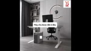 Kệ Treo CPU Máy Tính Thép Sơn Tĩnh Điện Giá Treo Gắn Dưới Bàn Dá Đỡ Thùng Case May Tinh Ke Gia Do