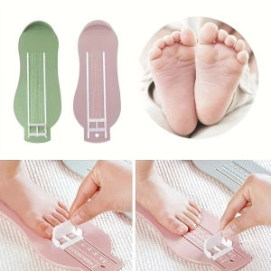 Baby Foot Measurer Tool Kids Shoe Size Calculator Accurate Infant Foot Length Ruler Gauge for 0-3 Years Child Shoes Fitting Safe