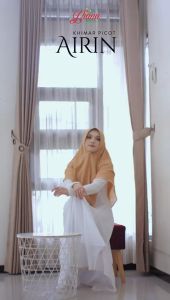 Jilbab Syari Khimar Airin Picot Ceruti Premium Haji Umroh By Liana Hijab