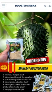 Booster Tanaman Sirsak: Pupuk Booster Hayati Khusus