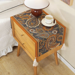 American Style Long Tablecloth Dustproof Cover Cloth for Dining Table Shoe Cabinet Bedside Cabinet Microwave Oven Tea Table