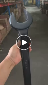 Heavy Duty Black High-Carbon Steel Open Ended Spanner Wrench 60/65/70/75/80/85mm for Car Repair and Furniture
