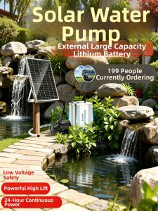 BOOMING LIGHTING | Mini Solar-powered Silent Oxygen Pump for Fish Keeping