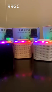 Mini Speaker K3 Bluetooth Karaoke With Microphone K3 Portable Bluetooth Audio Wireless Karaoke Speaker Set Home With RGB
