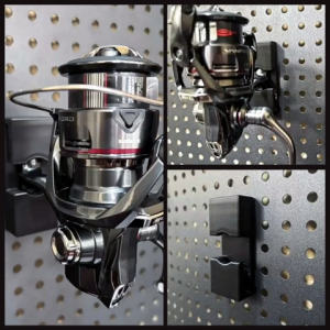 Fishing Reel Hanger Fishing Reel Wall Holder Storage Organizer Quick-Release Tackle Storage Hanger