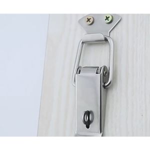 10pcs/set (3 Sizes) Spring Loaded Toggle Latches With Padlock Hole For Cabinet Boxes