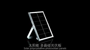 Solar Charging Panel 10W 6W 6V Fast Charging Solar Energy Panel with 4 USB Ports for Camping for Cellphone Charger Portable