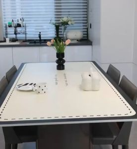 Taplak Meja Ruang Tamu Kulit Anti Slip & Tahan Panas